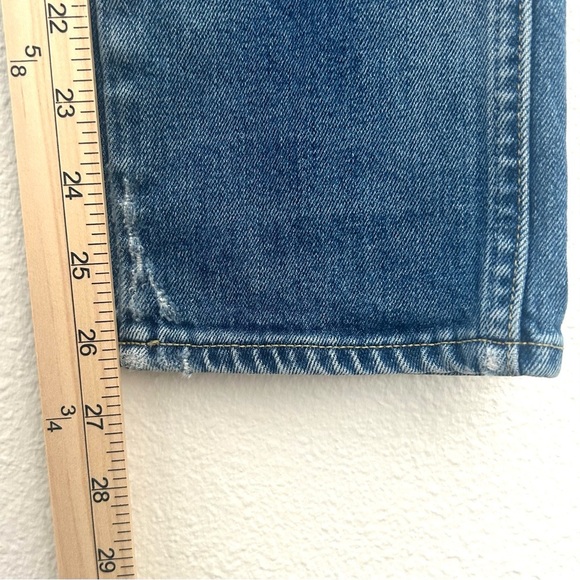 AMO Kate Straight Leg Jeans Denim Pants Mid Rise Girl Crush Wash Blue Size 27 - Picture 13 of 16